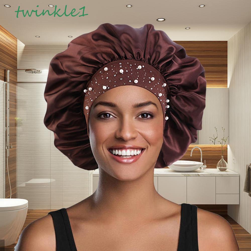 Mũ Trùm Tóc Khi Tắm Chất Liệu Satin Co Giãn Thoáng Khí|Mũ Lưỡi Trai Chất Liệu Dày Dặn Thân Thiện Với Làn Da