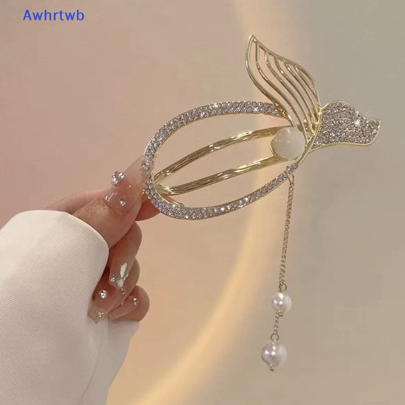 Kẹp Tóc Nơ Đính Ngọc Trai Thời Trang Cho Nữ Mới