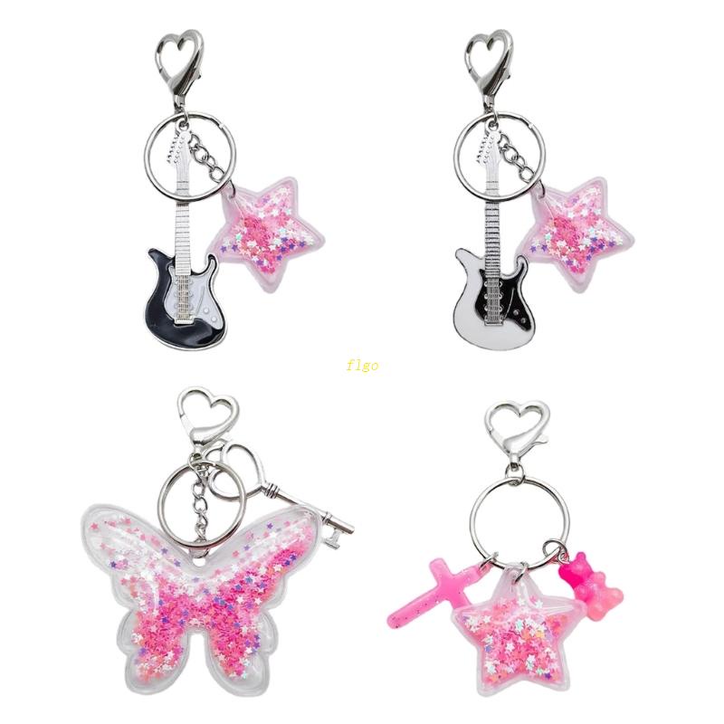 Flgo Harajuku Y2k Móc Khóa Hình Gấu / Bướm Ngọt Ngào Cá Tính Cho Nữ