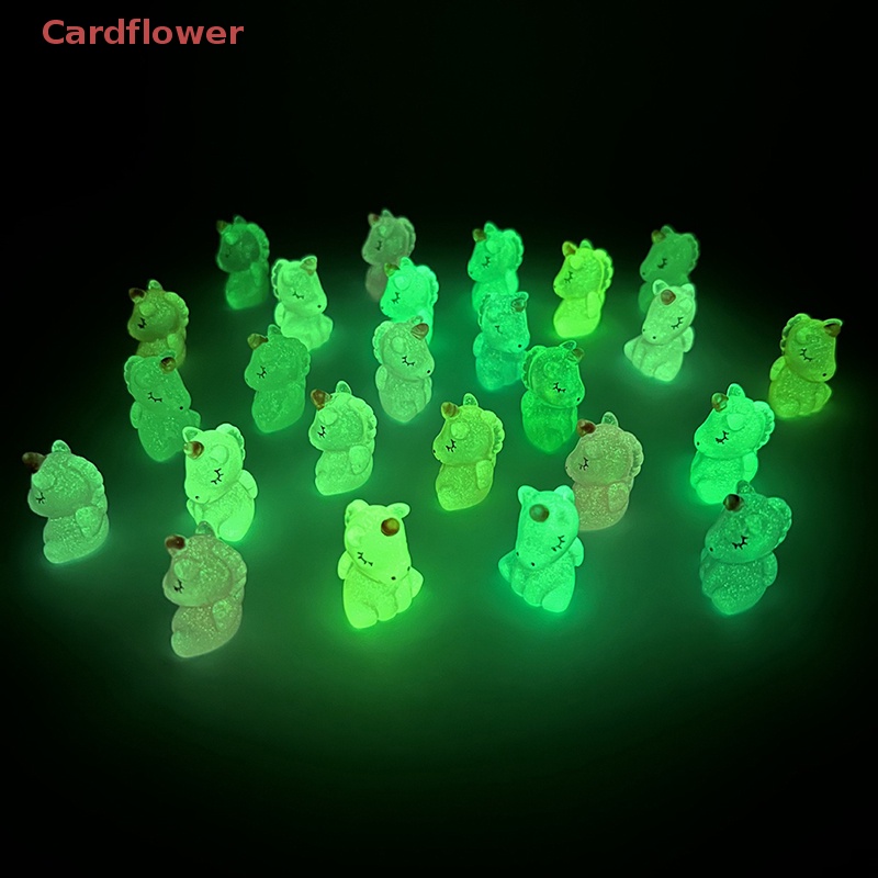 Bộ 2 Tượng Ngựa Mini Bằng Nhựa Phát Quang Dùng Để Trang Trí Mới