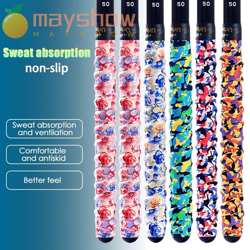 Dây Quấn Cán Vợt Cầu Lông / Tennis Thấm Hút Mồ Hôi 7 Màu Họa Tiết Rằn Ri