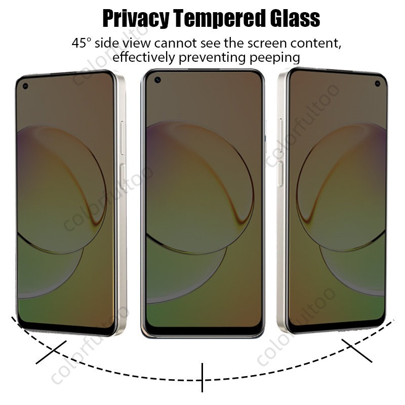 Kính Cường Lực 9H Chống Nhìn Trộm Cho Realme 10 4G 10 9 Pro Plus + 9i 9Pro 10Pro Realme9 Realme10 4G 5G