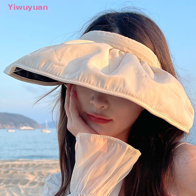 Mũ Chống Nắng Vành Rộng Chống Tia UV Có Thể Gập Lại Thời Trang Đi Biển Mùa Hè Mới Cho Nữ