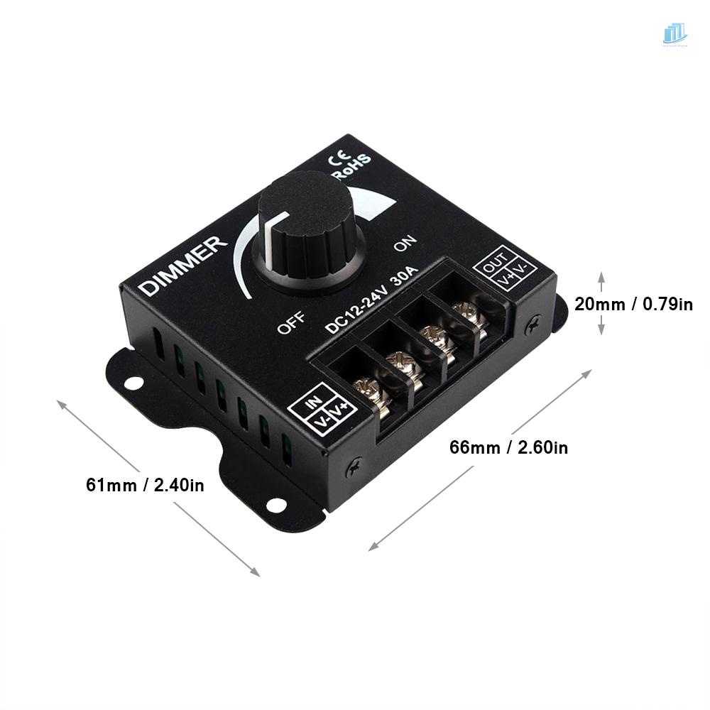 Công Tắc Điều Chỉnh Độ Sáng Đèn LED 12-24V 30A PWM 5050 35