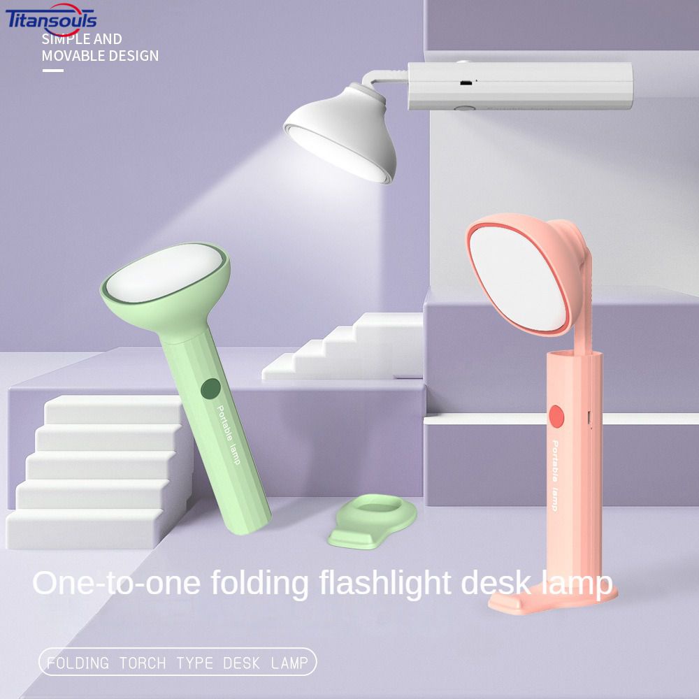 Đèn Led Để Bàn Ban Đêm Đèn Pin Đèn Pin Đọc Sách Có Thể Gập Lại Giá Đỡ Điện Thoại USB Đèn Chiếu Sáng Khẩn Cấp Nam Châm VN