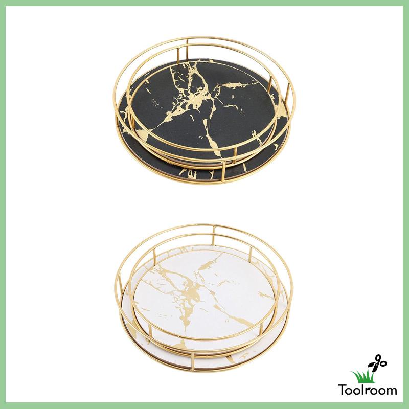 Bộ 2 Khay Đựng Nước Hoa / Trang Sức Tiện Dụng Cho Phòng Tắm / Nhà Bếp