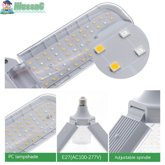 Đèn Led 24w 36w 48w E27 Giúp Cây Tăng Trưởng Trong Nhà