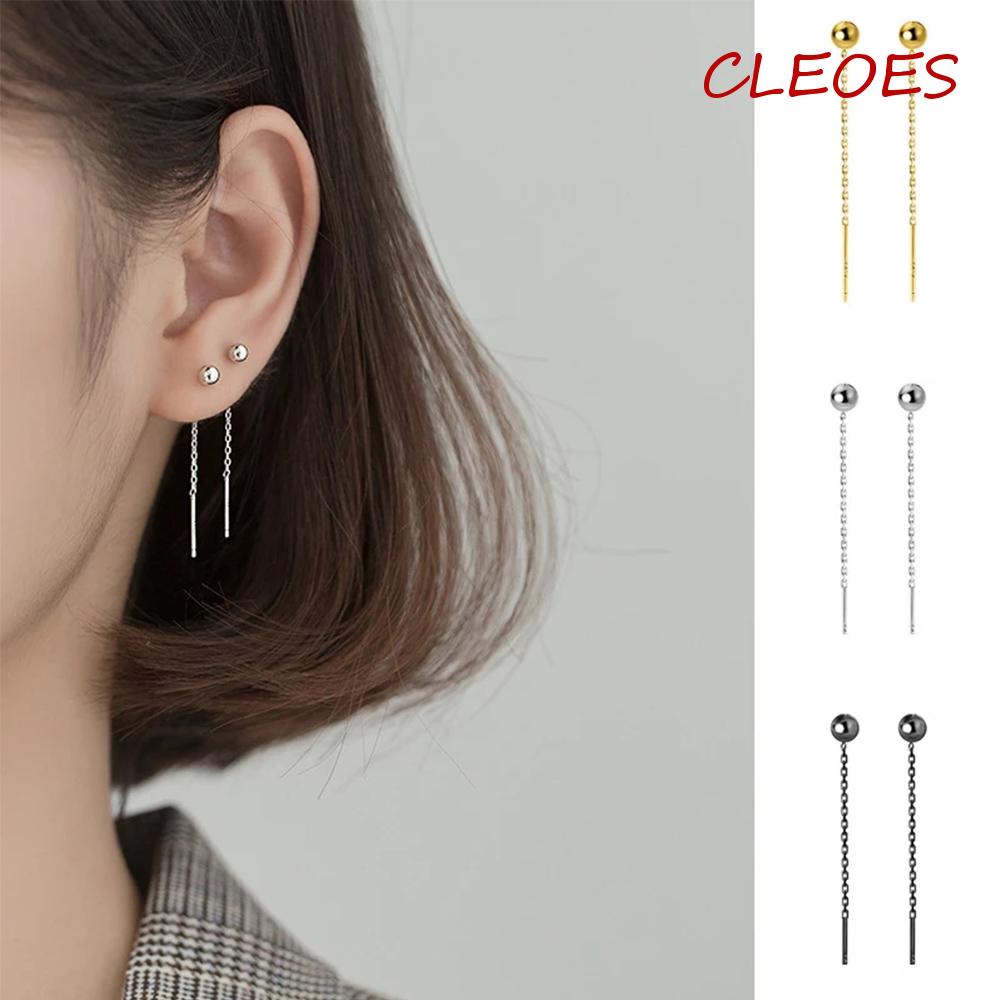 Bông Tai CLEOES Dáng Ngắn Thiết Kế Đơn Giản Thời Trang Cho Nữ