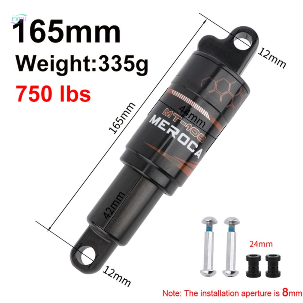 Phuộc Giảm Xóc Sau Bằng Hợp Kim Nhôm Chống Ăn Mòn 120 / 150 / 165 / 190mm 24MM