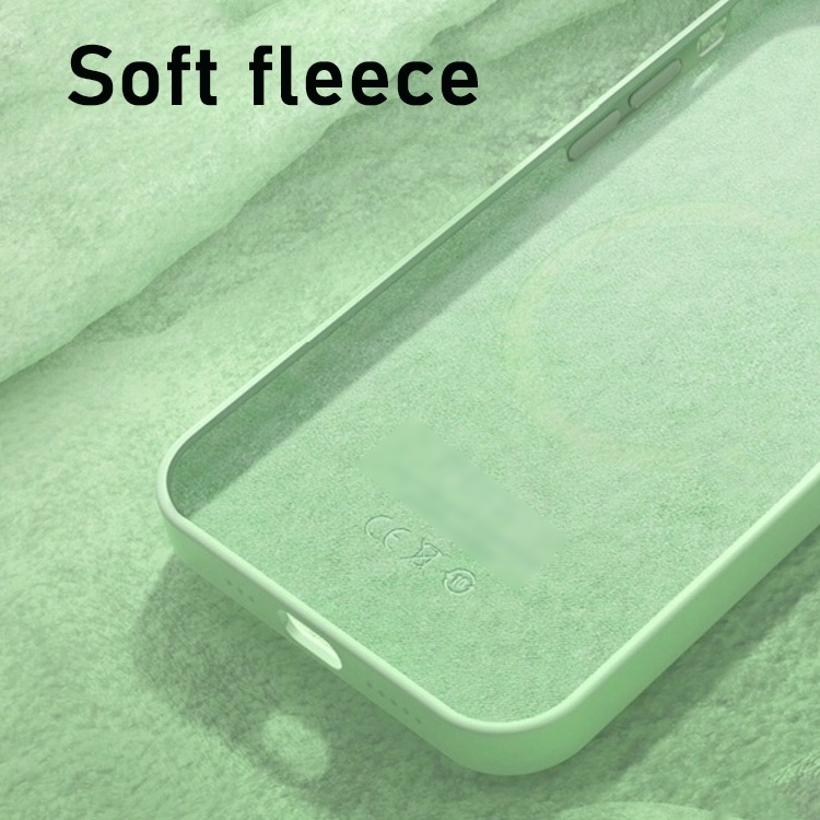 Ốp Điện Thoại Từ Tính Bằng Silicon Màu Trơn Cho iPhone 13 Pro Max 13 13