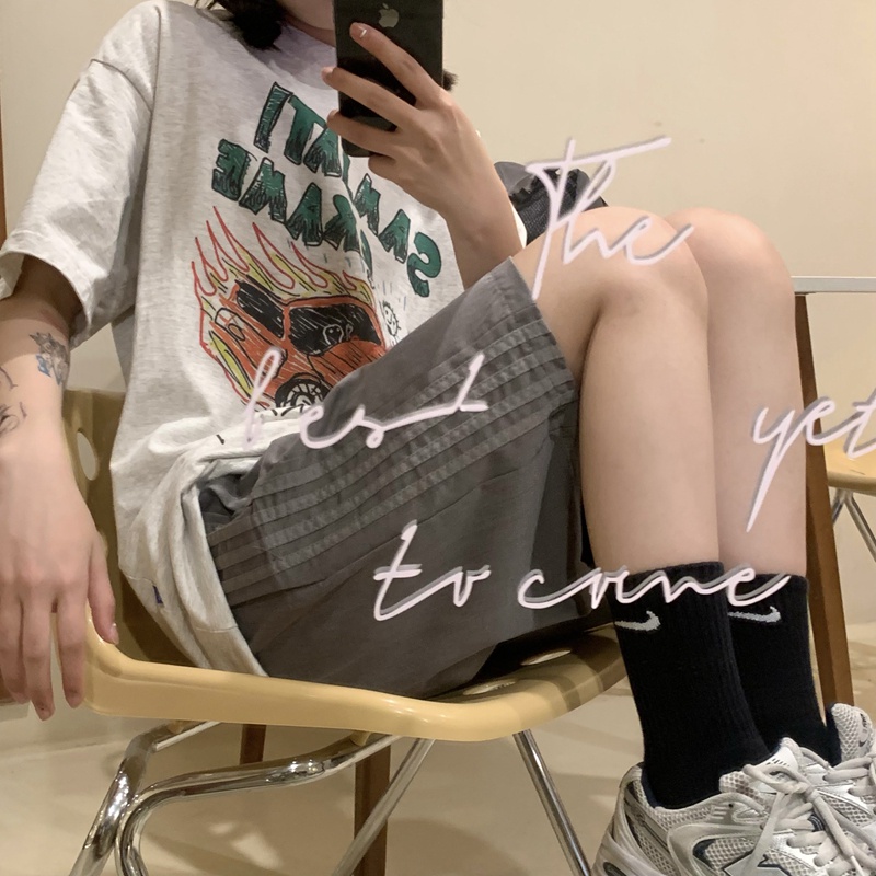 NRVP Quần Short Thể Thao Nữ Vải Cotton Phong Cách Hàn Quốc Mới 2023