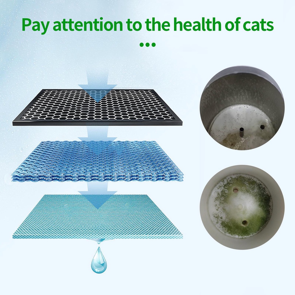 Bộ 16 Tấm Lọc Nước Thay Thế Chuyên Nghiệp Cho Máy Uống Thú Cưng