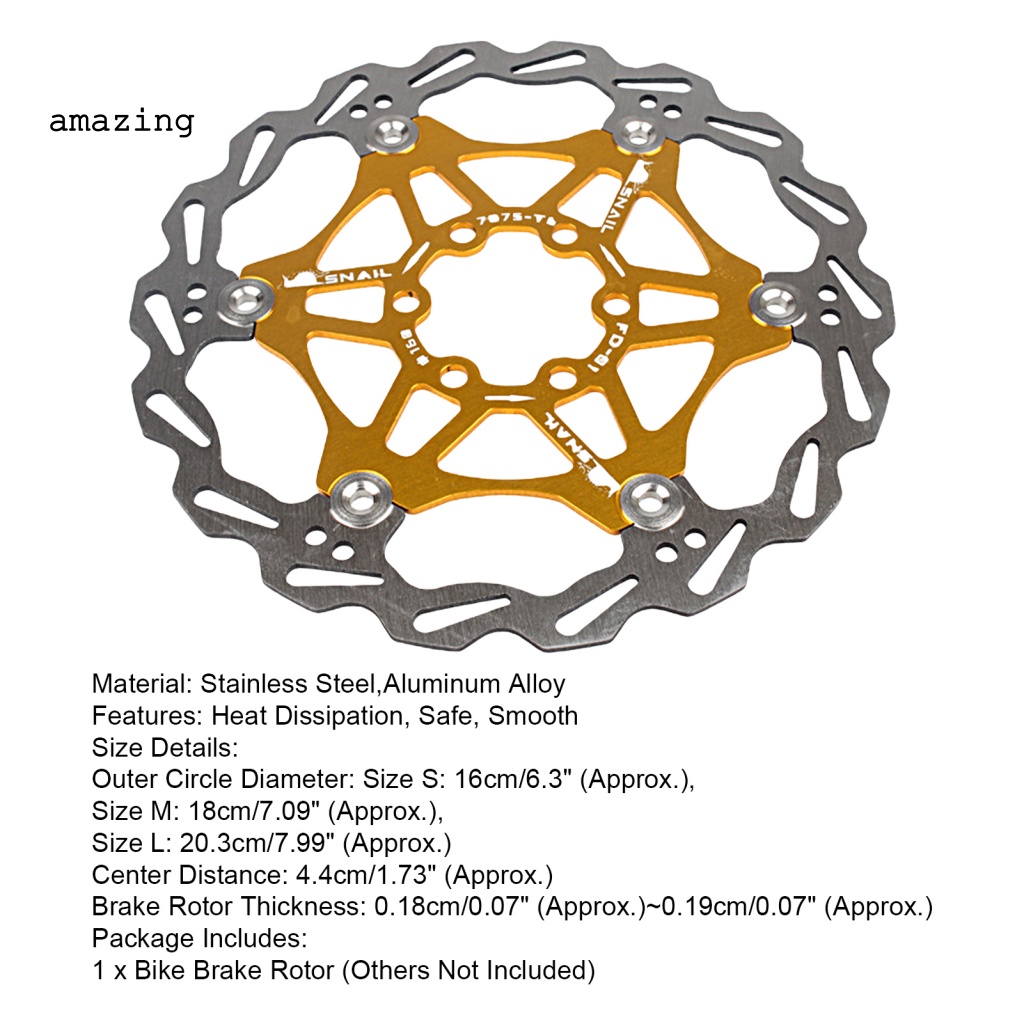 Bộ 6 Đĩa Phanh Bằng Thép Không Gỉ Cho Rotor
