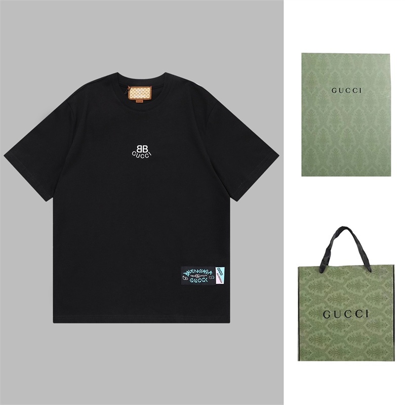 Áo Thun Ngắn Tay Thêu logo BALEN88-Double Thời Trang Dành Cho Cả Nam Và Nữ