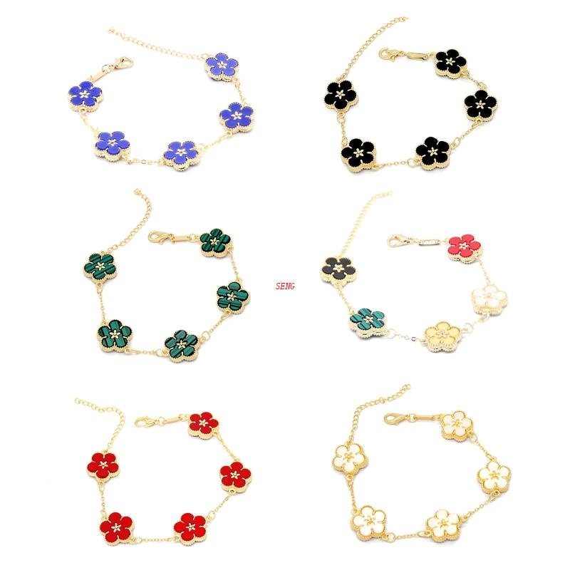 Vòng Đeo Tay Hai Mặt Họa Tiết Hoa Lá Phong Cách Boho Thời Trang Cho Nữ