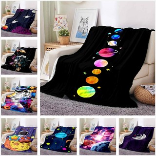Chăn mềm và thoải mái họa tiết hành tinh phi hành gia cho sofa / phòng ngủ / văn phòng / giường tùy chỉnh