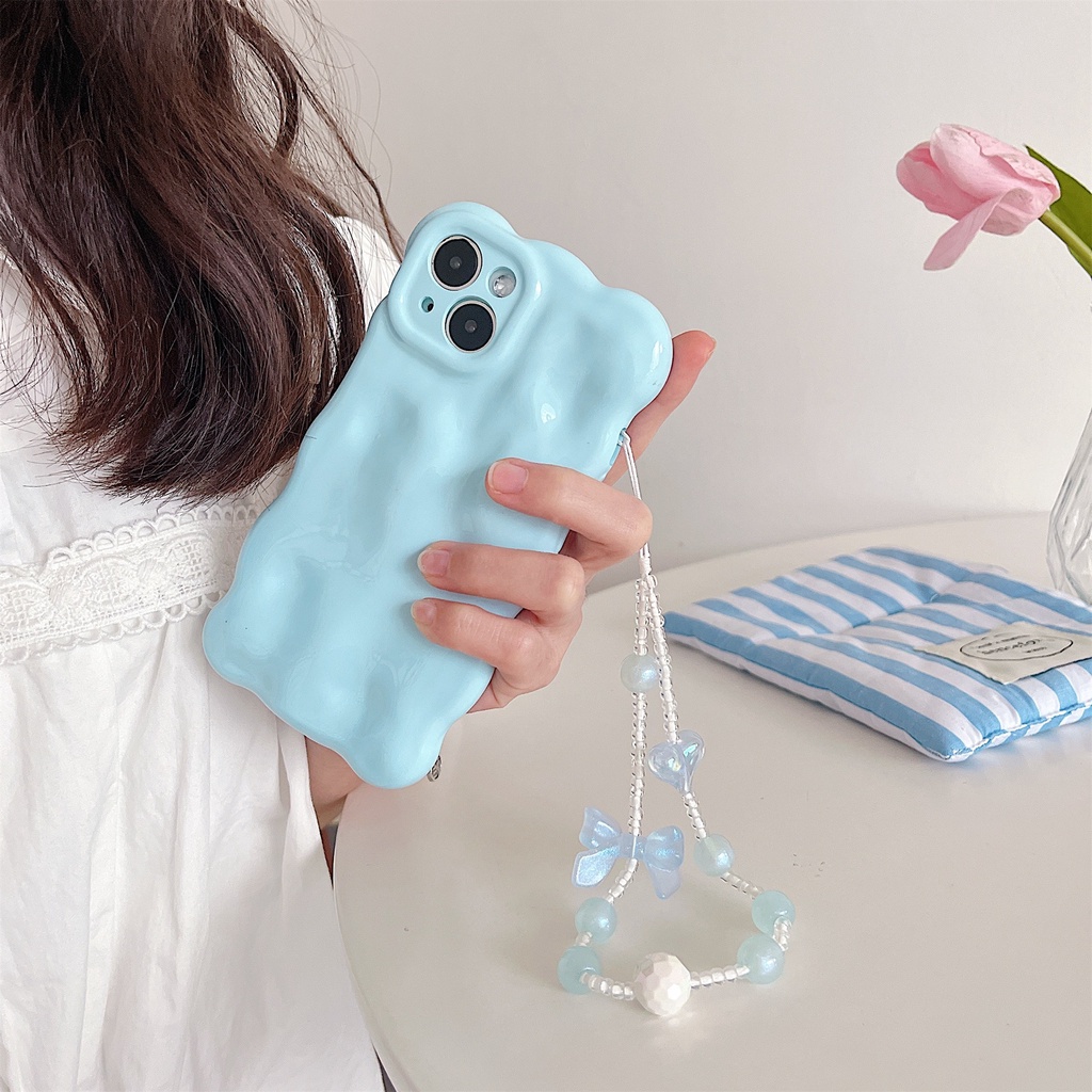 Dây Đeo Túi Xách / Điện Thoại Bằng acrylic Hình Trái Tim / Bướm Dễ Thương Cho iphone / airpods