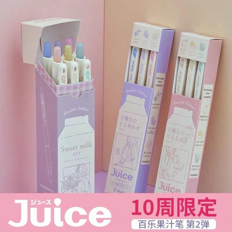 Bộ Bút Bi Nước Ép Trái Cây Kỷ Niệm 10 Năm Của Nhật Bản