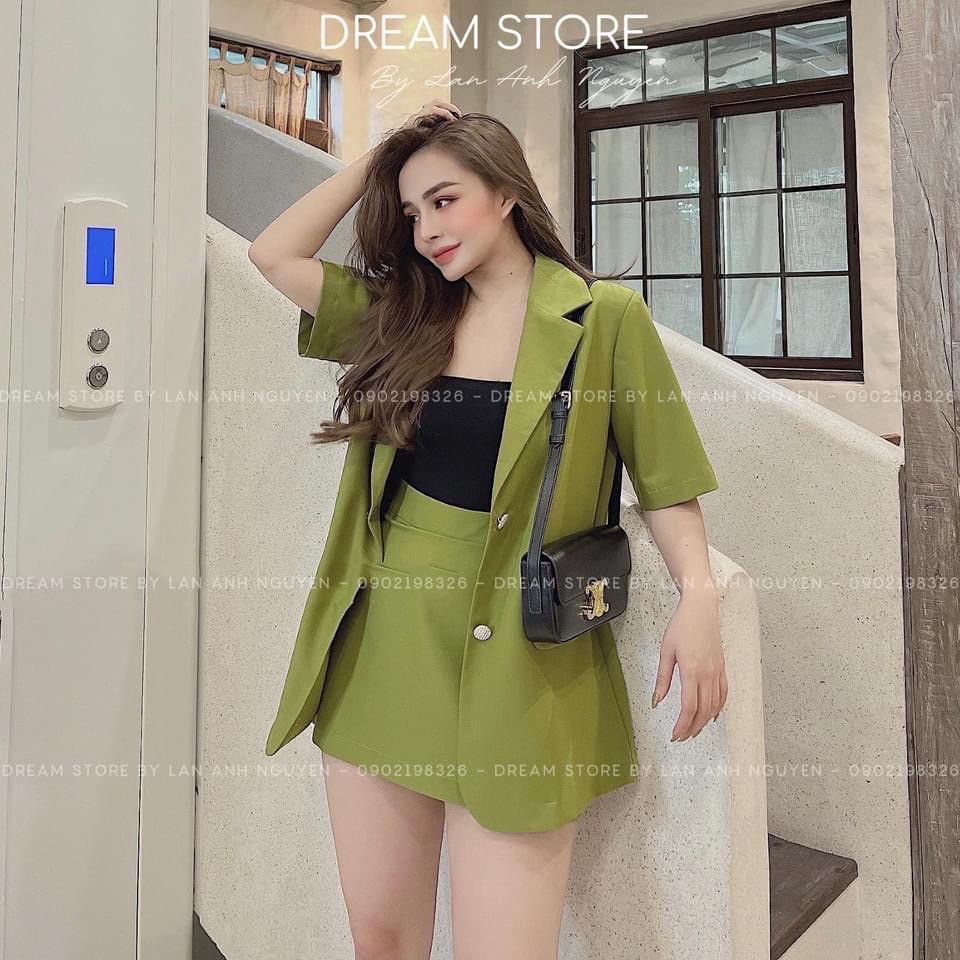 SET BỘ ĐI CHƠI, SET VEST CÔNG SỞ, SET 2 MÓN ÁO VEST CỌC TAY NGẮN PHỐI CHÂN VÁY NGẮN CỰC SANG CHẢNH