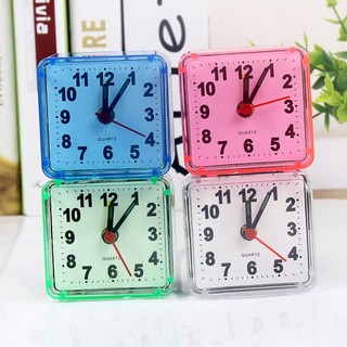 Square Crystal Alarm Clock Watch Alarm Clock Bedside Office Electronic Clock