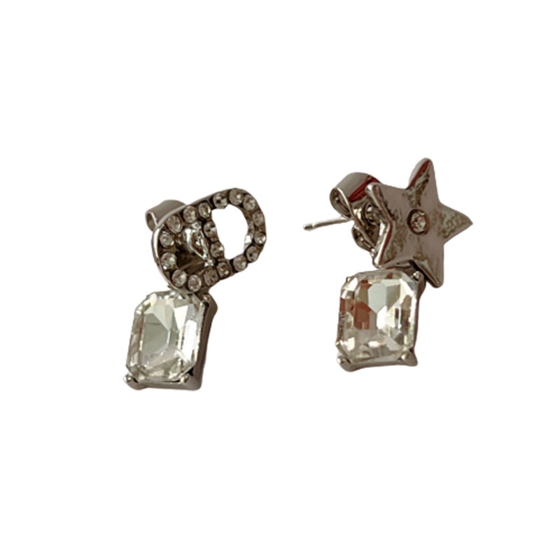 Bông Tai Đính Đá Zircon Hình Ngôi Sao Xinh Xắn Cho Nữ