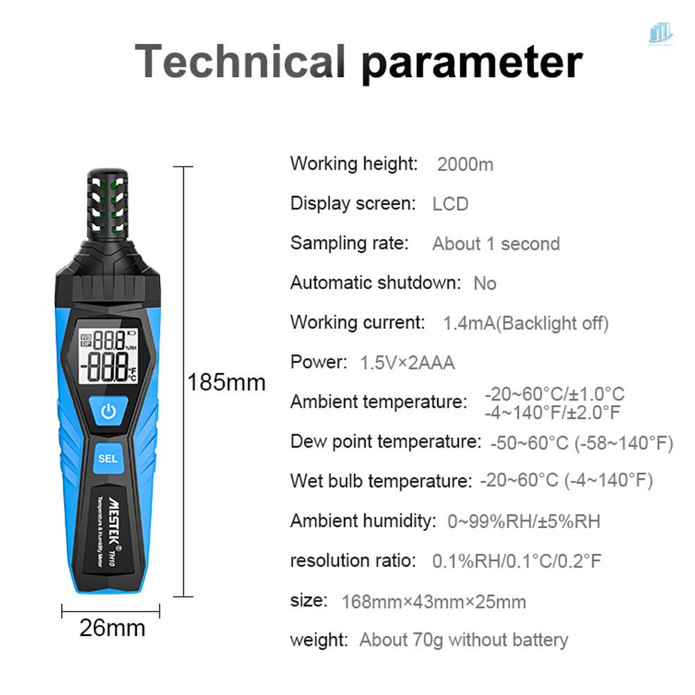 Máy Đo Nhiệt Độ Và Độ Ẩm Đa Năng Màn Hình LCD Kỹ Thuật Số °C Bộ Đồ Thời Trang Cá Tính Trẻ Trung °F Công Tắc Có Thể Chuyển Đổi Được