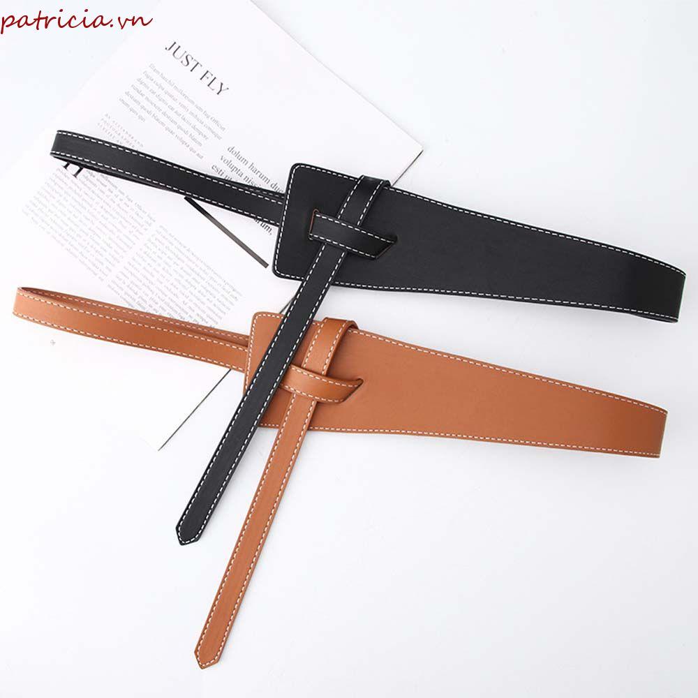 Thắt Lưng Da PU Màu Trơn Phong Cách Vintage Dễ Phối Đồ