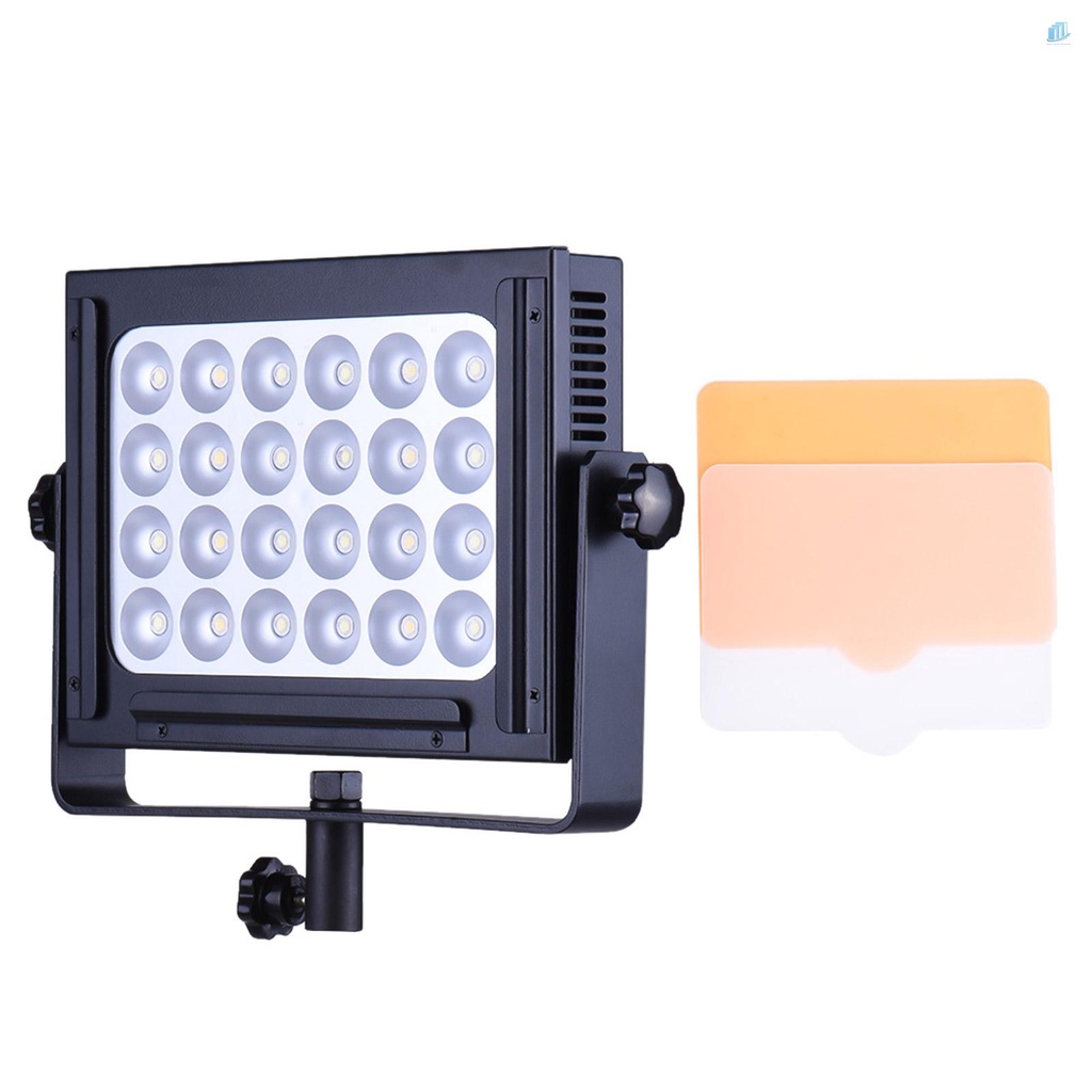 Bảng Đèn LED Zifon ZF-5000 24 Ánh Sáng Trắng / Cam Siêu Sáng Có Thể Điều Chỉnh Độ Sáng Cho Studio Chụp Ảnh DSLR