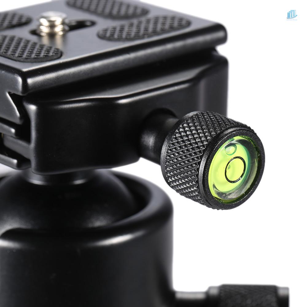 Đĩa Đầu Bi Andoer Bằng Hợp Kim Nhôm Tải Trọng Tối Đa 3KG Với Tấm Tháo Lắp Nhanh Ốc Vít 1 / 4 &quot;Cho Chân Máy Ảnh Tripod