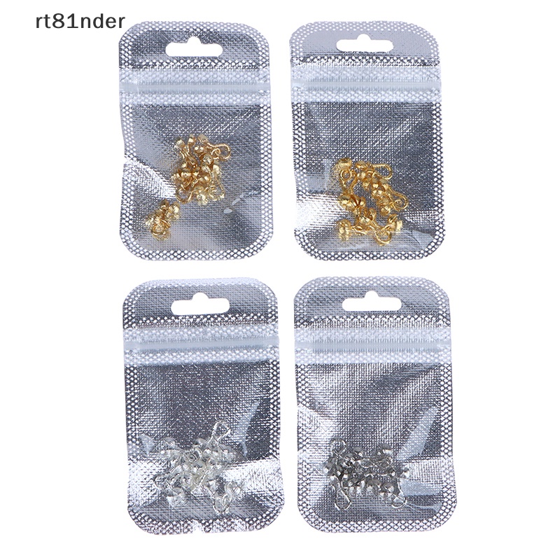Rt Set 5 Kẹp Nối Bằng Đồng Thau Màu Vàng Dùng Làm Trang Sức
