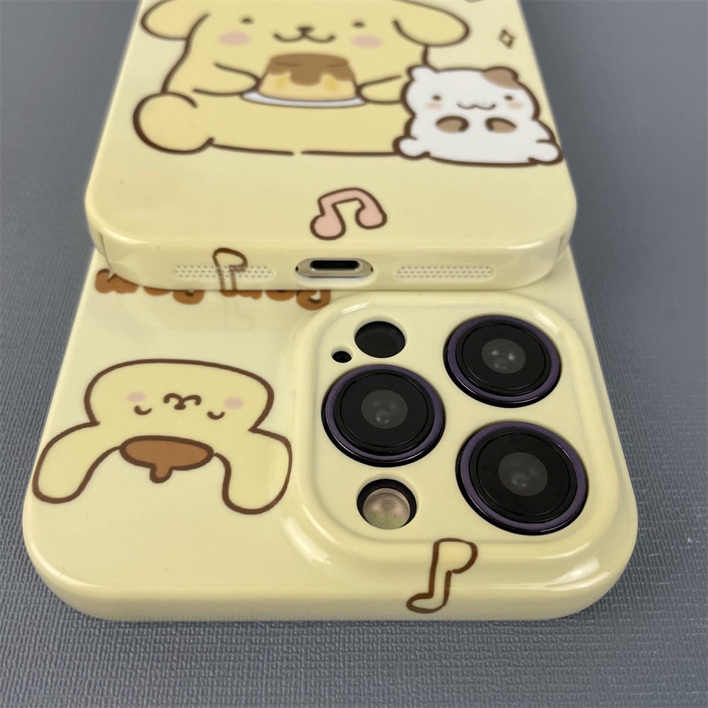 Ốp Điện Thoại Cứng Họa Tiết Hoạt Hình Chú Chó Pudding Dễ Thương Cho Iphone 13pro 12 x / 14pro xr11