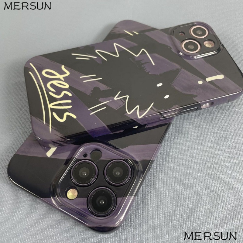 Ốp Điện Thoại Cứng Họa Tiết Hoạt Hình Mèo Đáng Yêu Cho iPhone14Promax EK24 1112xrxs13