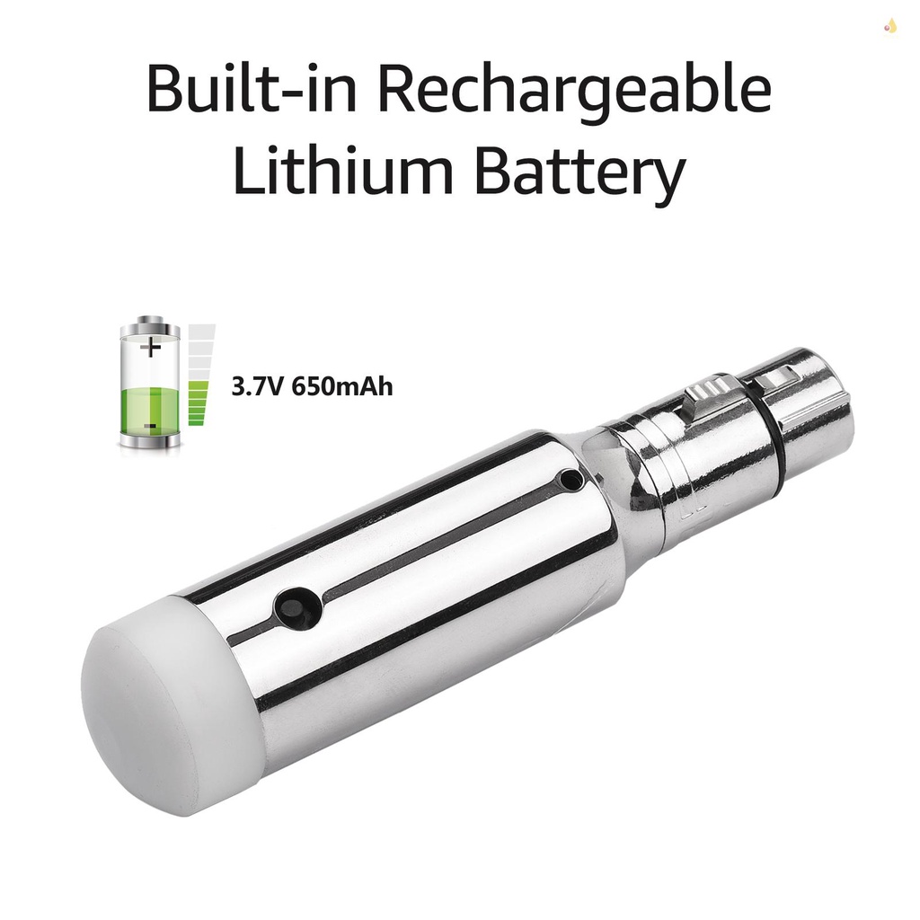 Ăng Ten Mini 2.4G Nhận Tín Hiệu DMX512 3 Pins XLR Tích Hợp Pin Lithium Có Thể Sạc Lại Cho Đèn Sân Khấu DJ Disco