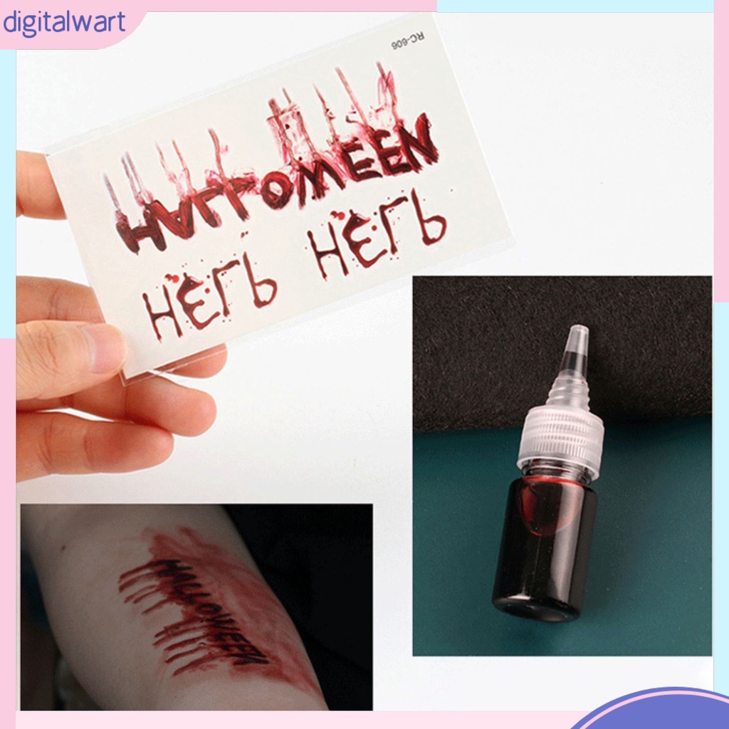 Bộ Hình Xăm Giả Plasma 8ml Không Đau Dùng Hóa Trang Halloween