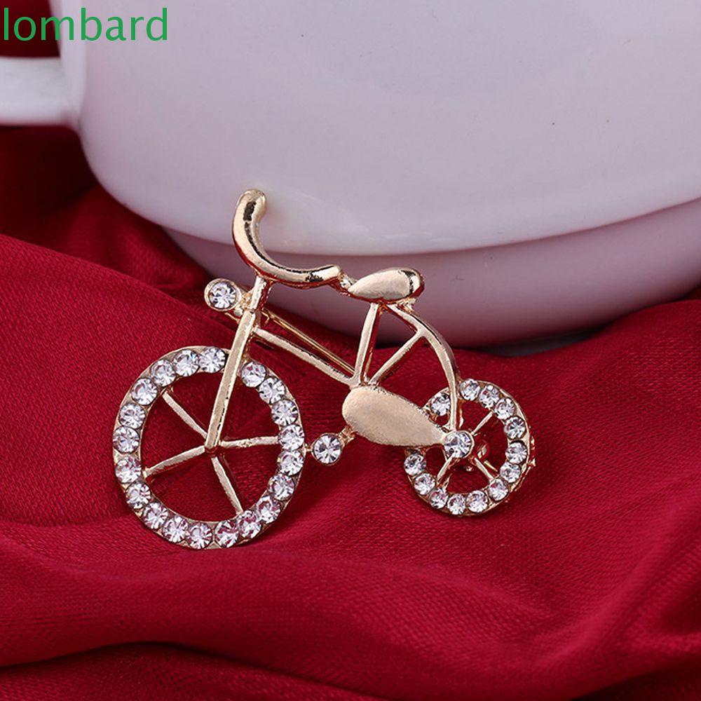 Quà Tặng Trang Sức LOMBARD Mới|Ghim Cài Áo Hình Xe Đạp Ngộ Nghĩnh