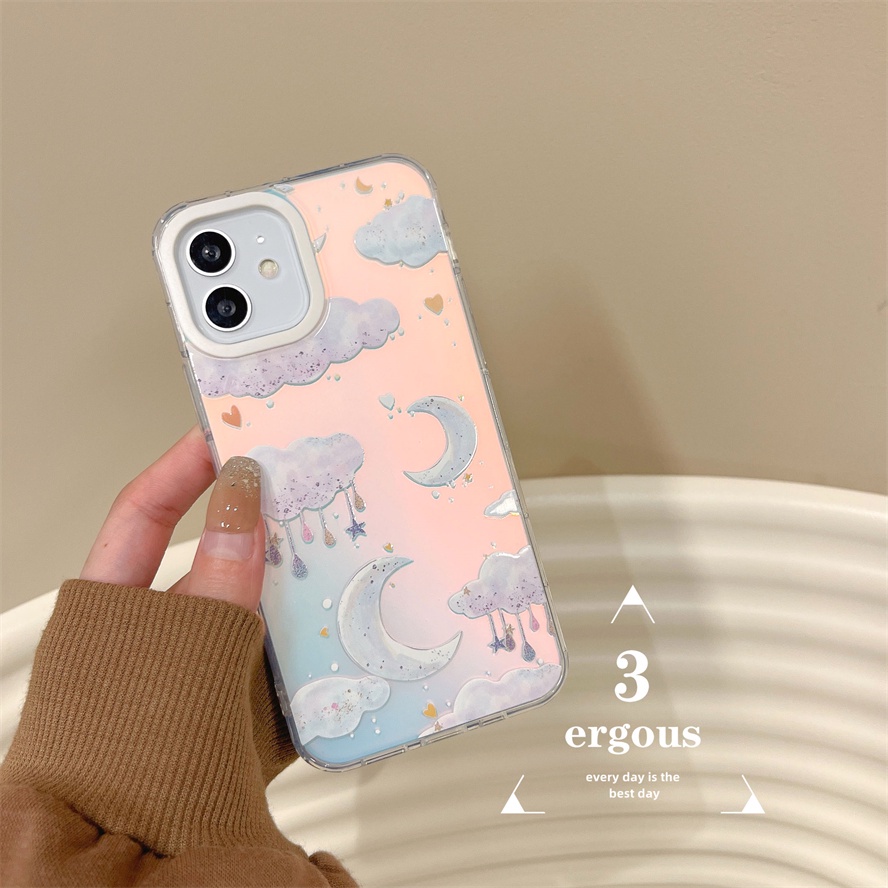 Ốp Điện Thoại Mềm Chống Sốc Màu Gradient Cho IPhone 14 13 12 11 Pro Max SE2020 X XR Xs Max 7 8 Plus