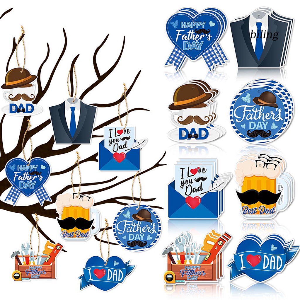 Set 8 Dây Treo Trang Trí Tiệc Sinh Nhật Kiểu Dáng Hoạt Hình Xinh Xắn