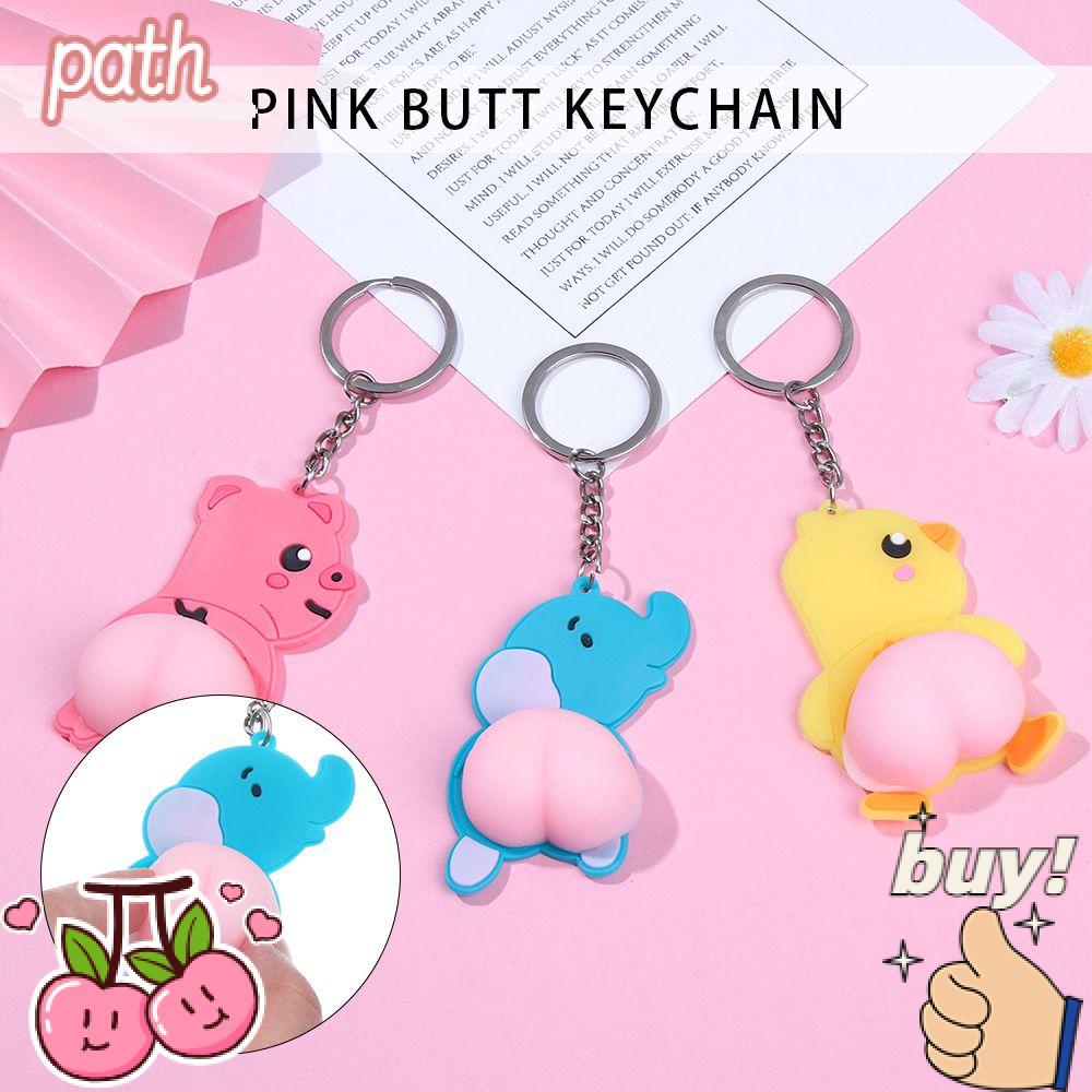 Móc Khóa Silicon Co Giãn Họa Tiết Hoạt Hình Xinh Xắn