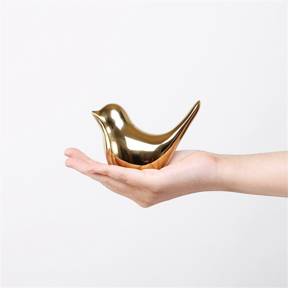 1 Phụ Kiện Trang Trí Nền Phòng Khách Hình Chim Bằng Gốm Sứ Kiểu Hiện Đại