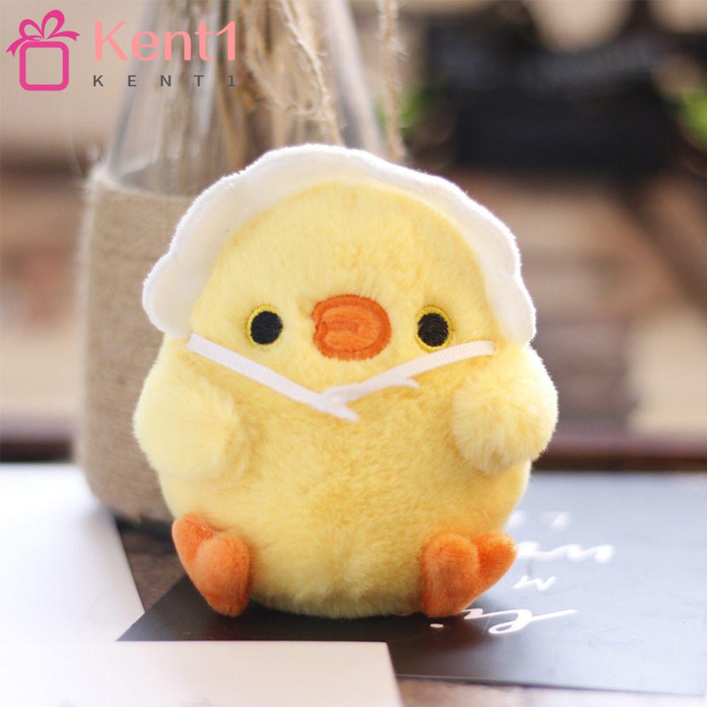 Móc Khóa Hình Thú Nhồi Bông Màu Vàng Dễ Thương KENT1