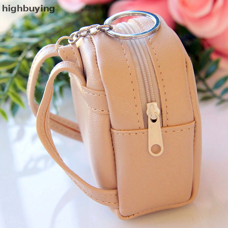 Ví Mini Đựng Tiền Xu Họa Tiết Chim Hồng Hạc Xinh Xắn