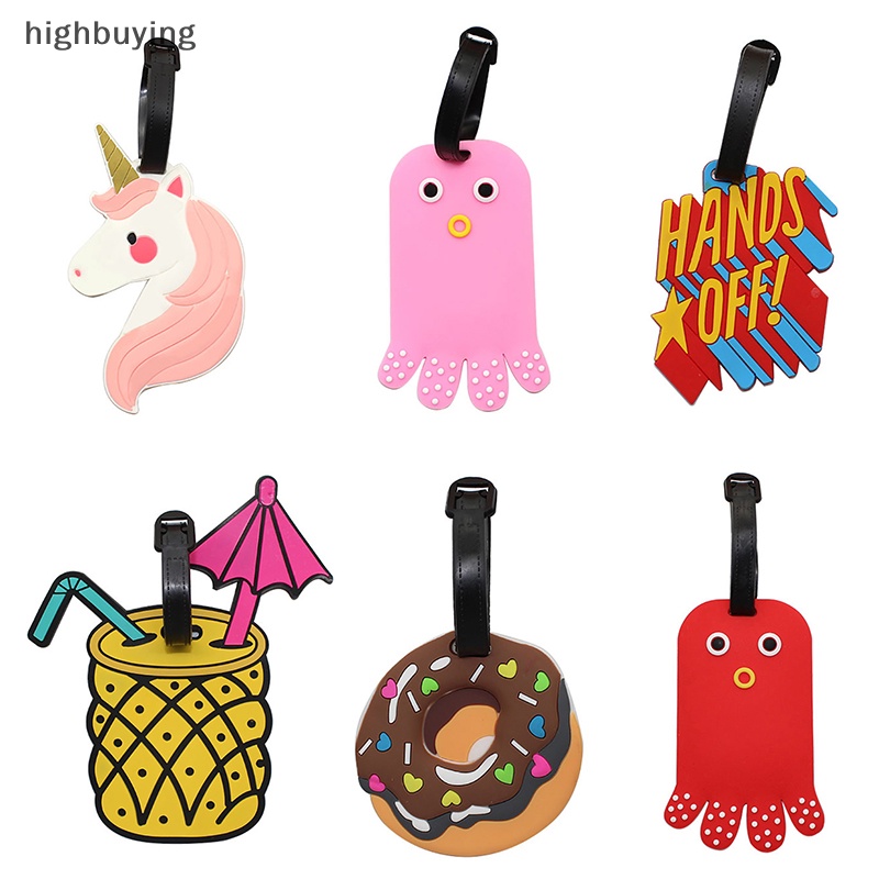 Thẻ Ghi Thông Tin Riêng Tư Bằng PVC Họa Tiết Belle Hoạt Hình Sáng Tạo Cho Hành Lý Du Lịch