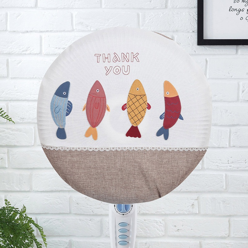 Vỏ Bọc Quạt Tròn Bằng Vải Chống Bụi An Toàn Cho Bé
