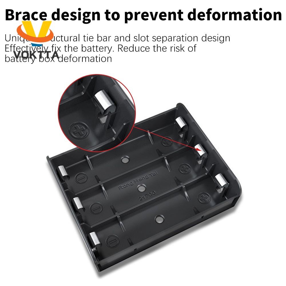 VOKTTA Vỏ Pin Sạc Dự Phòng Tự Làm Cho 21700 1p / 2p / 3p / 4p 21700 Pin H2K8