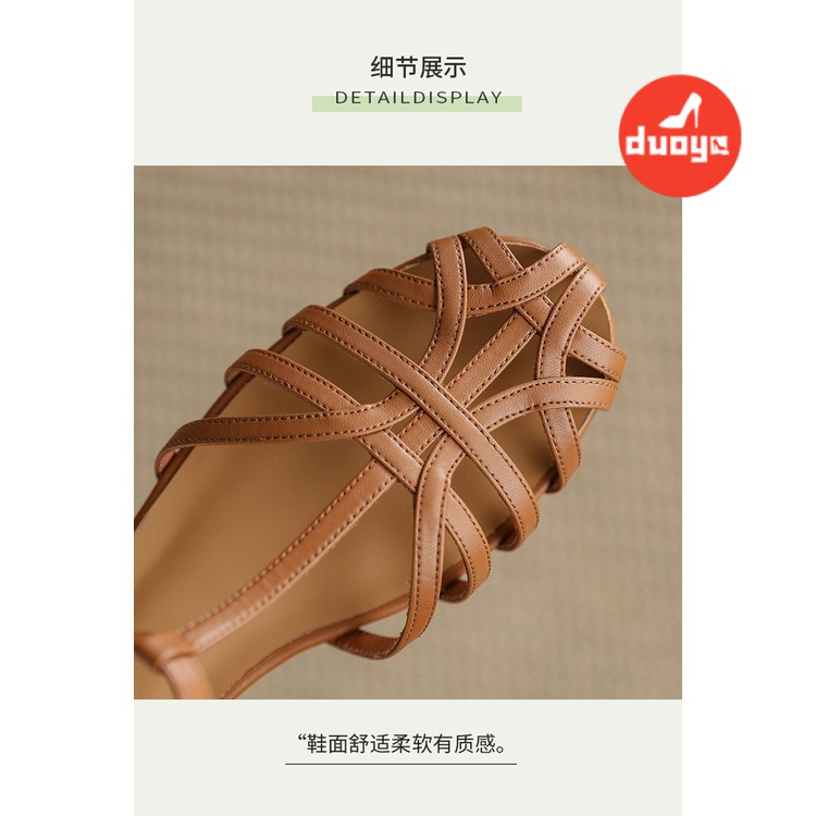 Giày Sandal Đế Dày Hở Ngón Thời Trang Mùa Hè Phong Cách Roman 2022 Hàng Mới Dành Cho Bạn Nữ