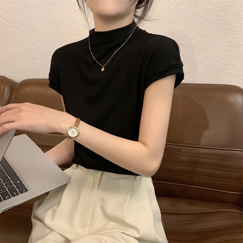 Áo Thun Nữ Ngắn Tay Cổ Bẻ Thời Trang Hàn Quốc