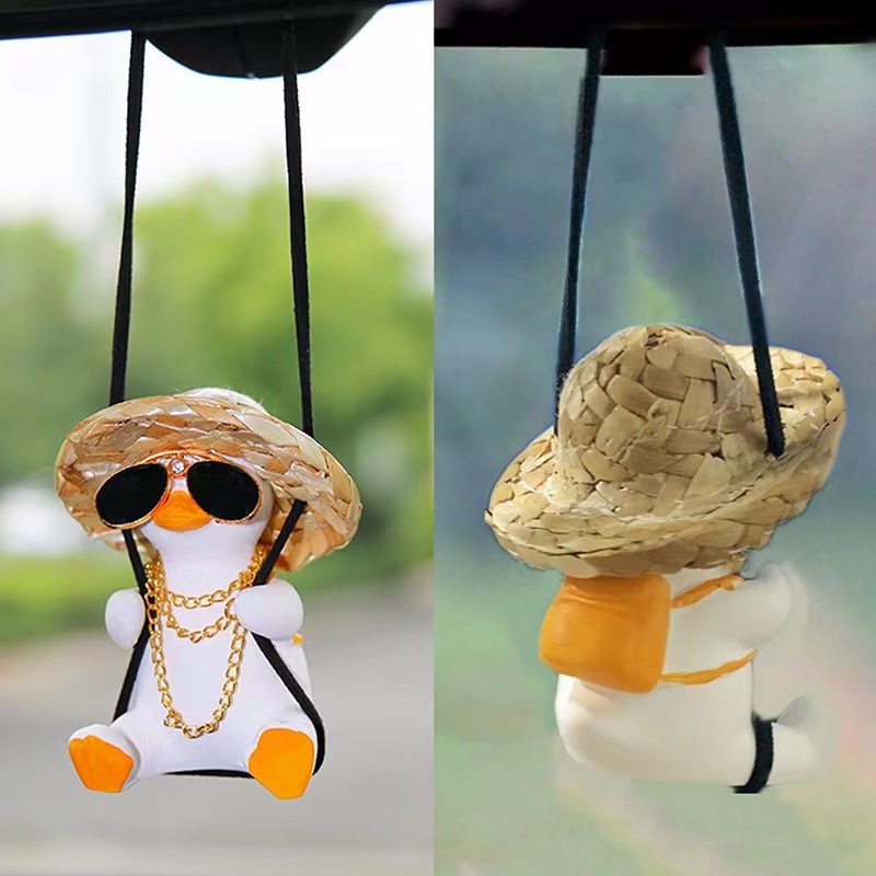 Phụ Kiện Trang Trí Xe Hơi Hình Vịt Dễ Thương