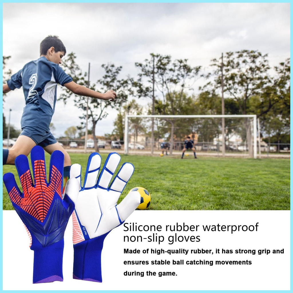 Găng Tay Thủ Môn Bóng Đá Bằng Silicone Chống Trượt Cho Bé Trai