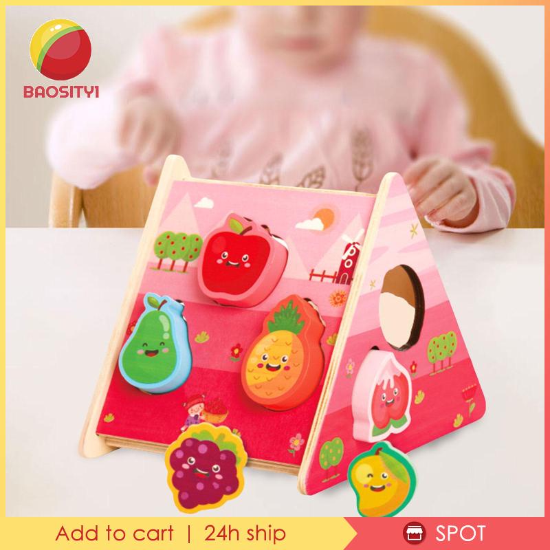 Hộp Đồ Chơi Phân Loại Hình Dạng Cổ Điển Bằng Gỗ [Baosity1] Cho Trẻ Mẫu Giáo