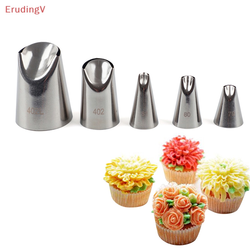 Bộ 5 Đuôi Bắt Bông Kem Bằng Thép Không Gỉ